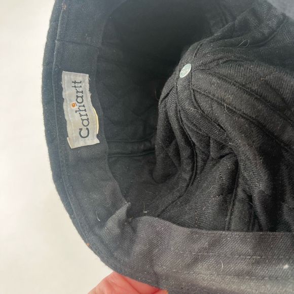 Carhartt Insulated Ear Flap Hat Size Large Brown quilted - Picture 6 of 7